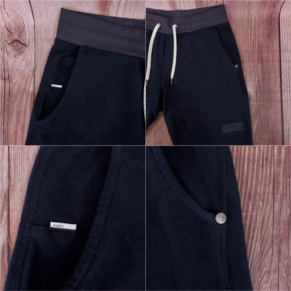 *READ* Vuori Womens Medium Laguna Lounge Joggers Pants Dark Navy VW347 - Picture 4 of 14
